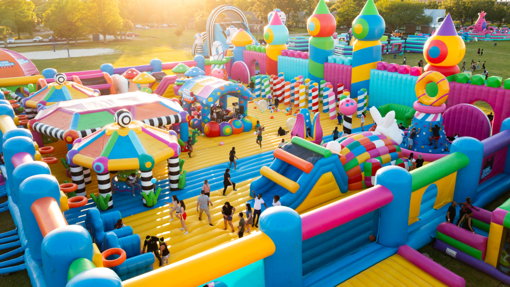 Big Bounce House covering 50000 sq feet
